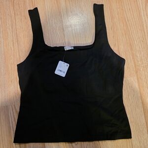 FP Movement by Free People Black Crop Tank Large